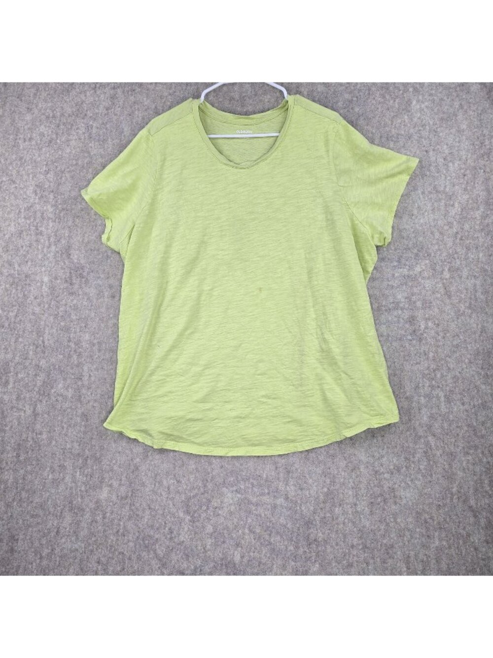 Old Navy Womens T-Shirt Light Green 3X Cotton Everyday Casual Short Sleeve